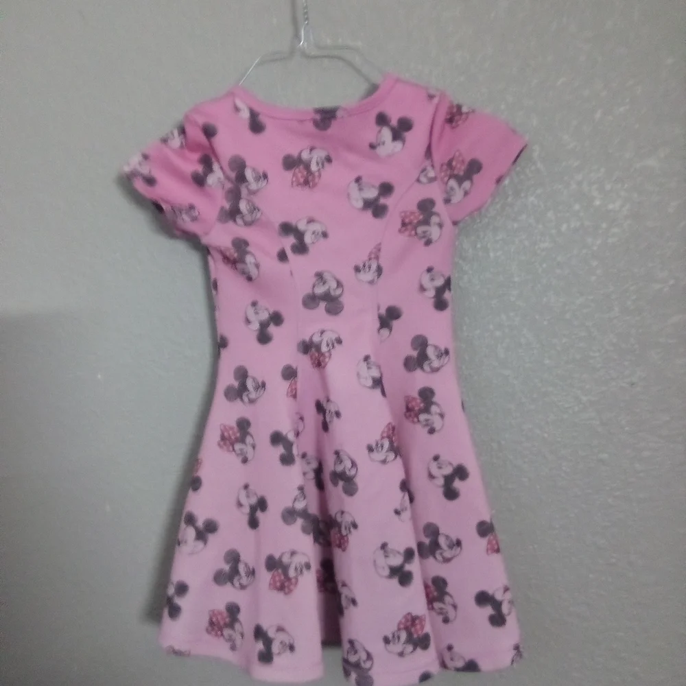 Disney Pink Fit and Flare Puff Sleeve Dress ( Bag I )